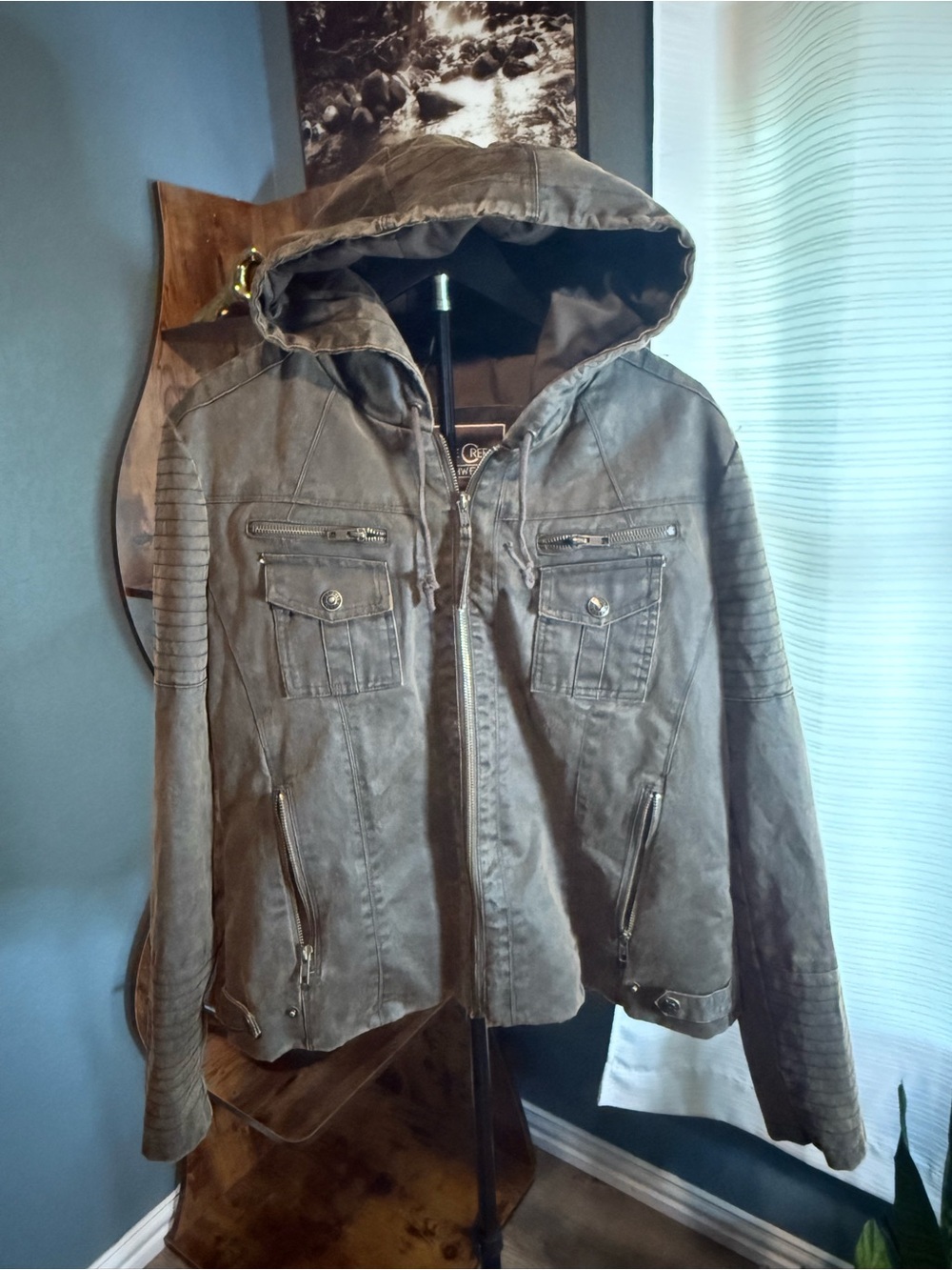 Cripple Creek Ranchwear Brown Hooded Jacket